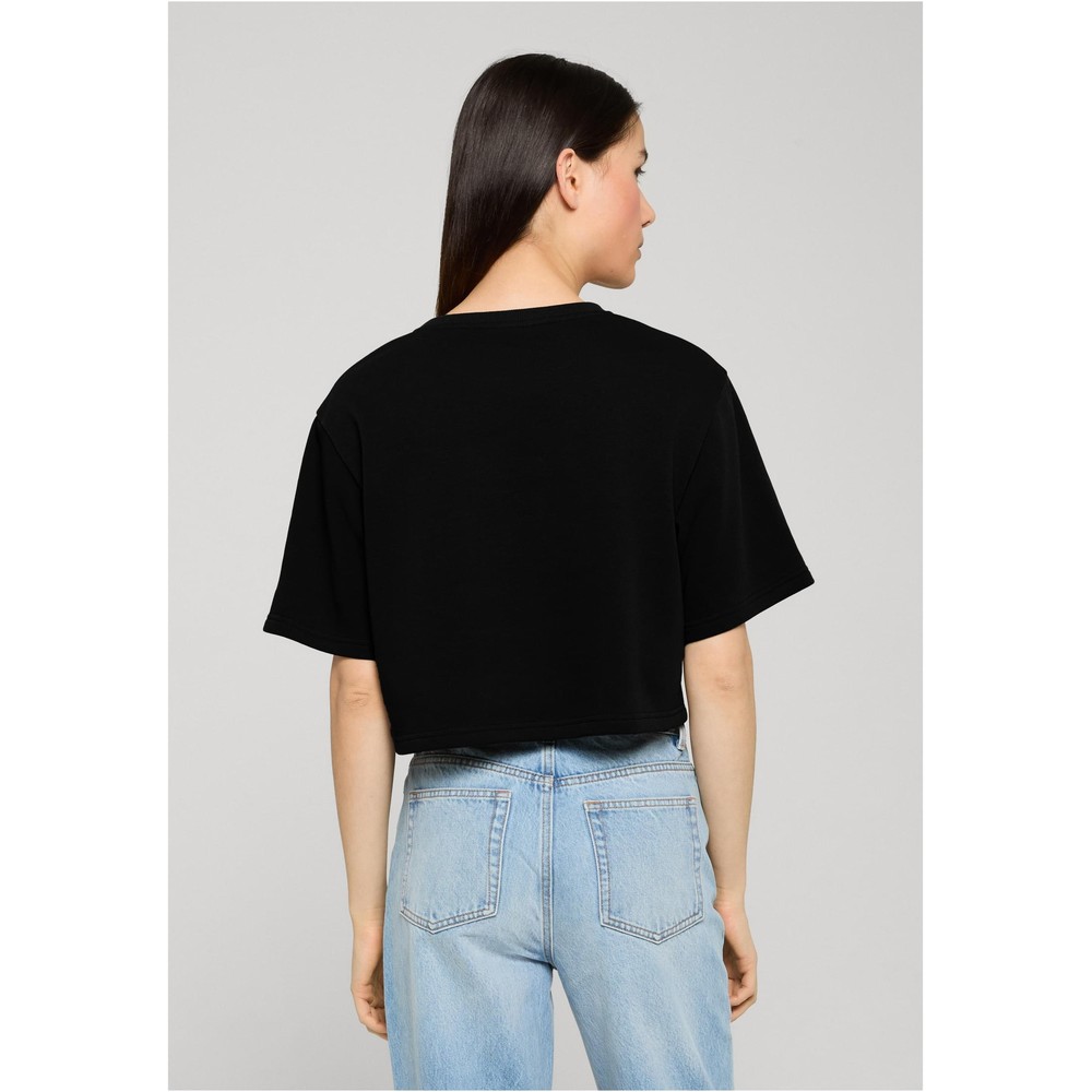 Urban Classics - Light Terry Cropped Crop top - Noir